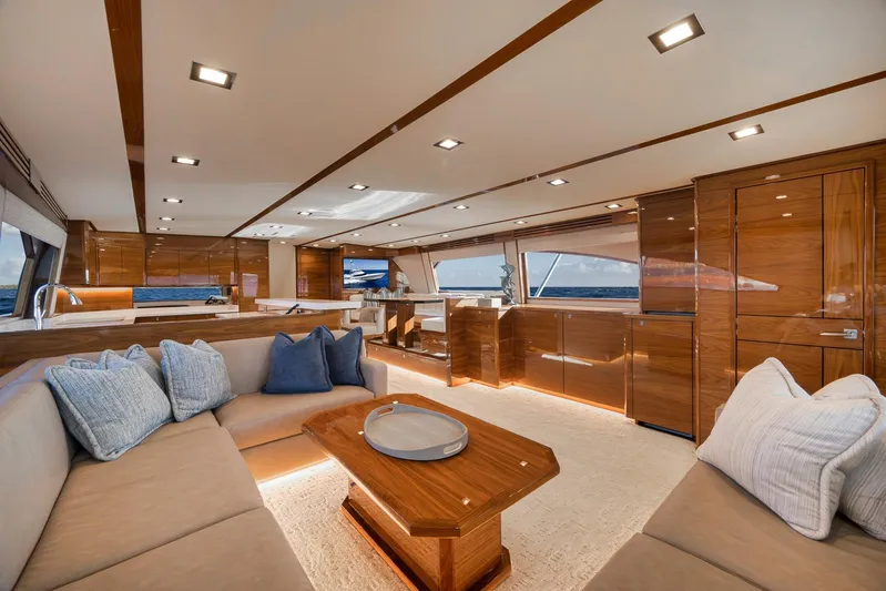 Baileys Ark Yacht Photos Pics Viking 80 Baileys Ark - Interior Salon
