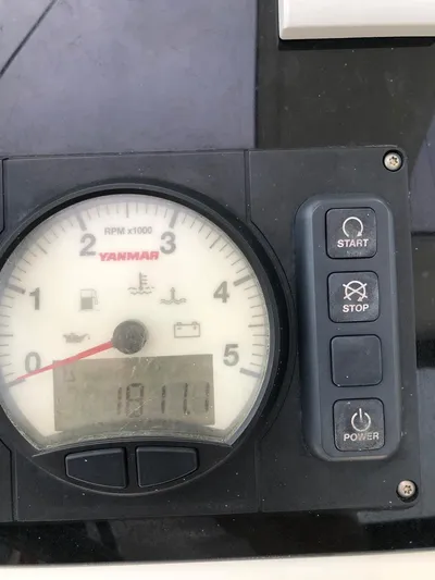 Darwin Yacht Photos Pics Yanmar engine control panel on 2020 Lagoon 42 catamaran.