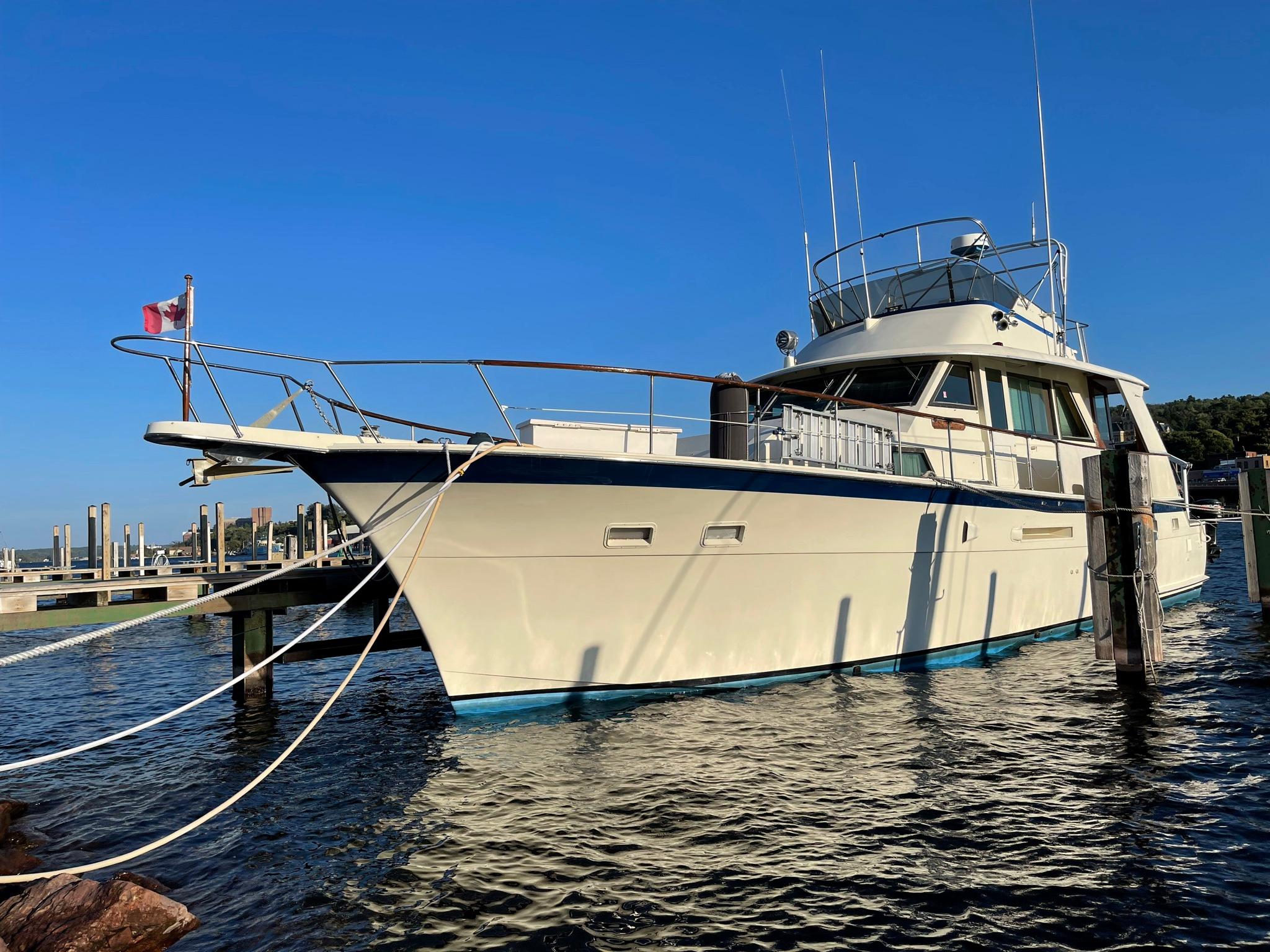 hatteras 53 yacht fisherman for sale