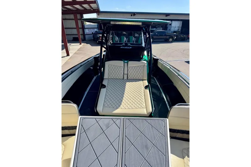  Yacht Photos Pics 2020 Nor-Tech 390 Sport Center Console boat with luxurious seating and sleek design.