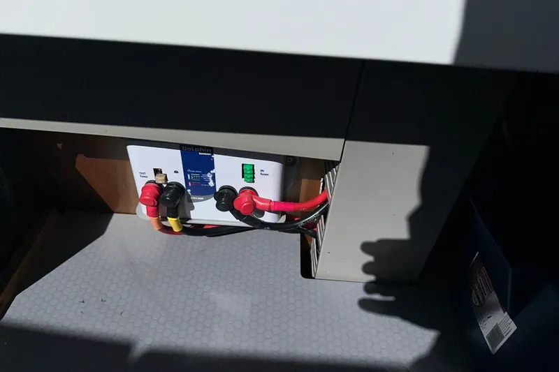 Mer Sea Yacht Photos Pics Electrical system components on a 2021 Beneteau Swift Trawler 41 Fly.