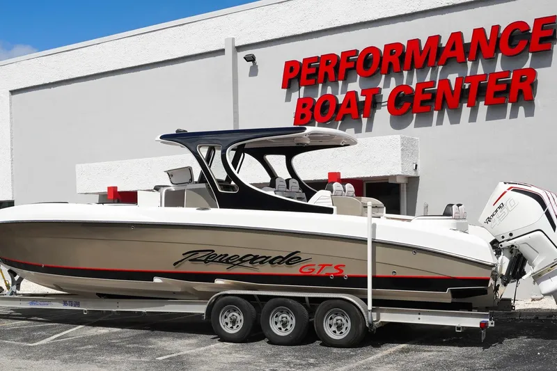  Yacht Photos Pics 2023 Renegade 38 GTS Open boat at Performance Boat Center.