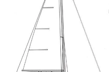  Yacht Photos Pics Line drawing of a 2006 Beneteau Oceanis Clipper 423 sailboat.