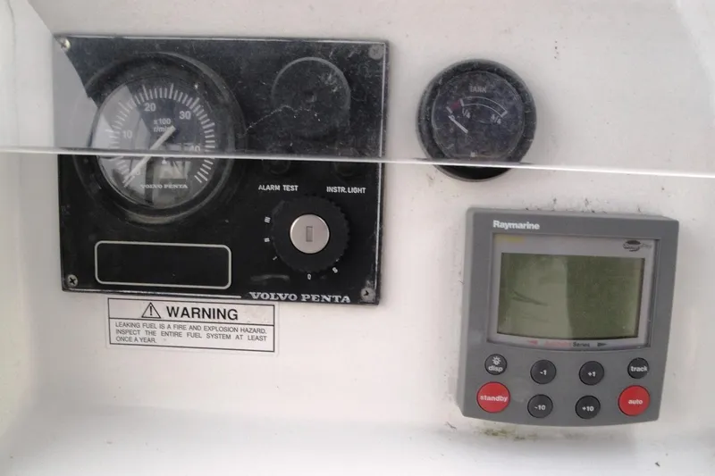  Yacht Photos Pics Control panel of a 2006 Beneteau Oceanis Clipper 423 with Volvo Penta gauges.