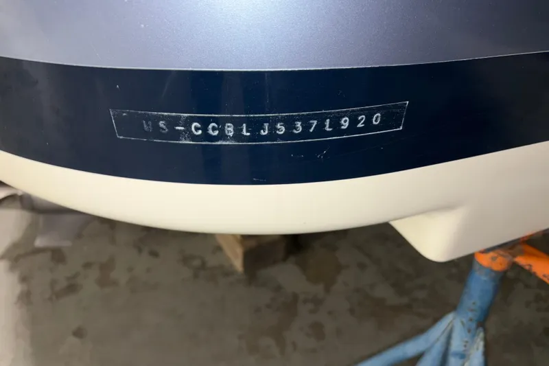  Yacht Photos Pics 2020 Chris-Craft Launch 28 GT boat hull with visible identification number.
