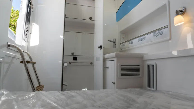  Yacht Photos Pics Interior of 2026 Mag Bay 43 CC boat, featuring modern design and amenities.