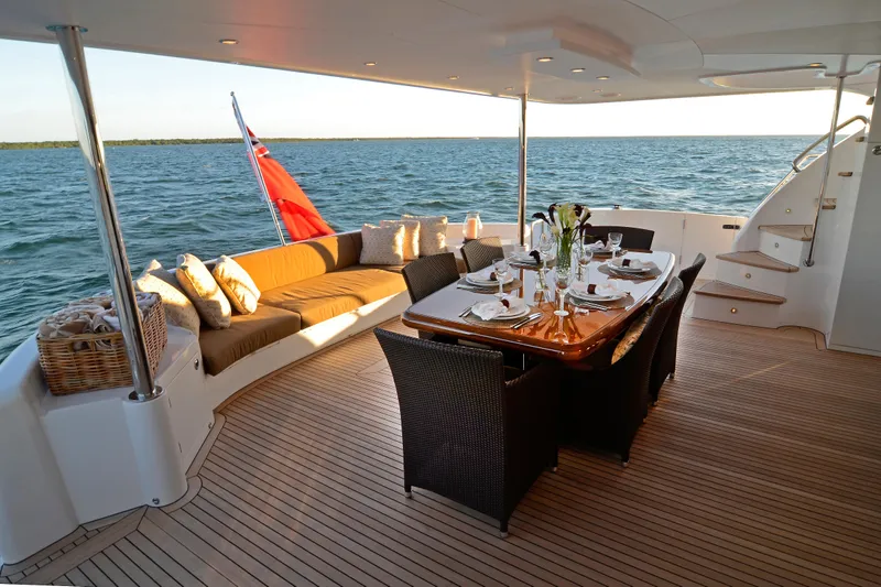  Yacht Photos Pics Manufacturer Provided Image: Aft Deck