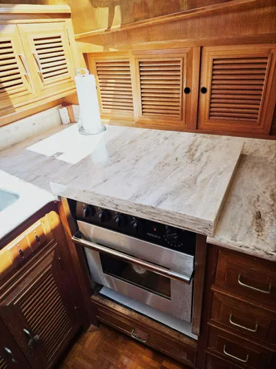 Blue Agave Yacht Photos Pics Corian coverlet