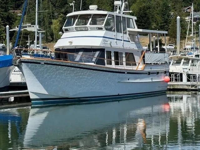 Blue Agave Yacht Photos Pics 1983 Ocean Alexander 43 Flush Aft Deck y