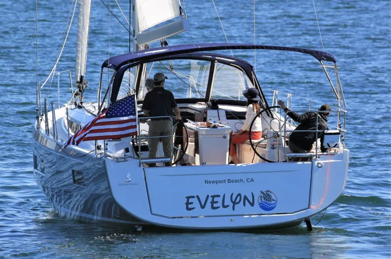 Evelyn Yacht Photos Pics 2021 Beneteau Oceanis 40.1 sailboat named "Evelyn" sailing in Newport Beach, CA.