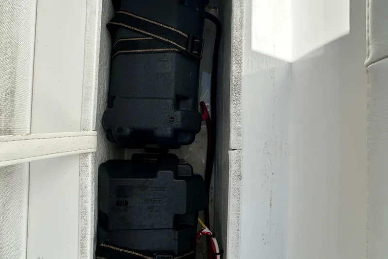 Cherokee Yacht Photos Pics Battery compartment of 2022 Ocean Runner 29 Center Console boat.