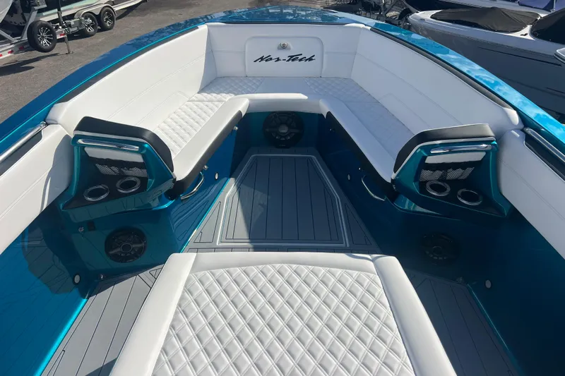  Yacht Photos Pics 2026 Nor-Tech 390 Sport Center Console with luxurious seating and modern design.