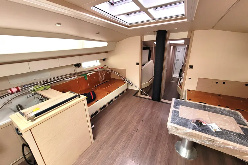 Ana Maria III Yacht Photos Pics Interior of 2022 Jeanneau 65 yacht, featuring modern design and spacious layout.