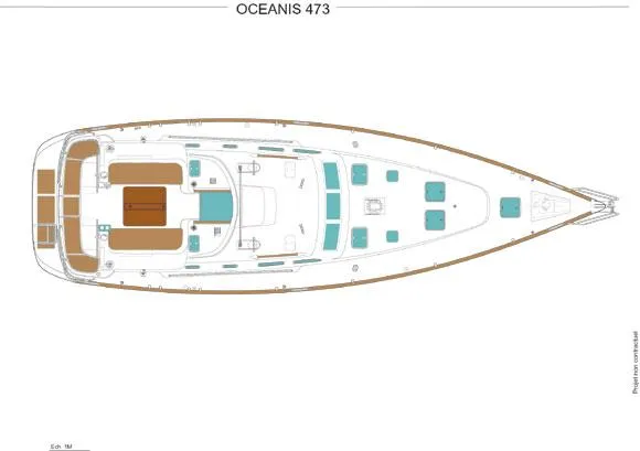  Yacht Photos Pics Manufacturer Provided Image: Deck Layout