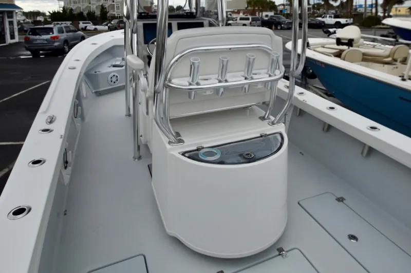  Yacht Photos Pics 2023 Pair Customs 24 Deep V boat with fishing rod holders.