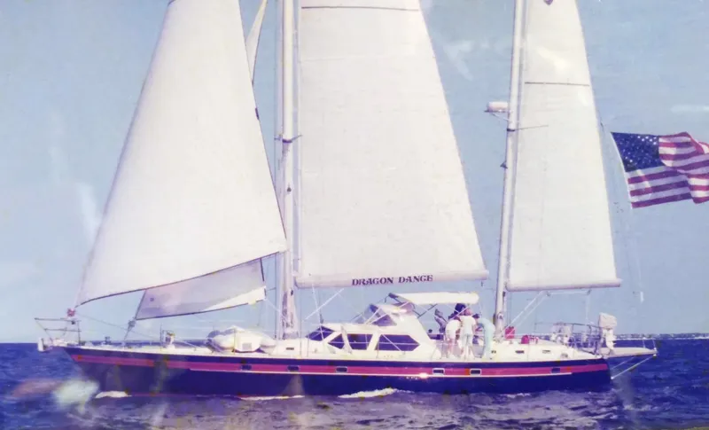 Dragon Dance Yacht Photos Pics Under sail