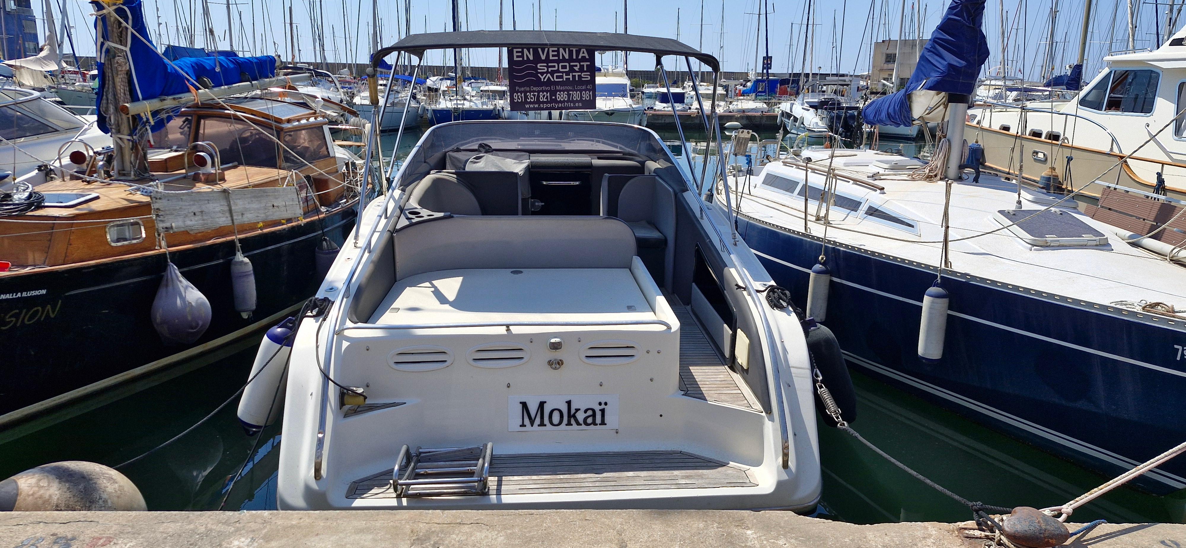 Performance 1107 boat from 1997 docked at a marina, available for sale.