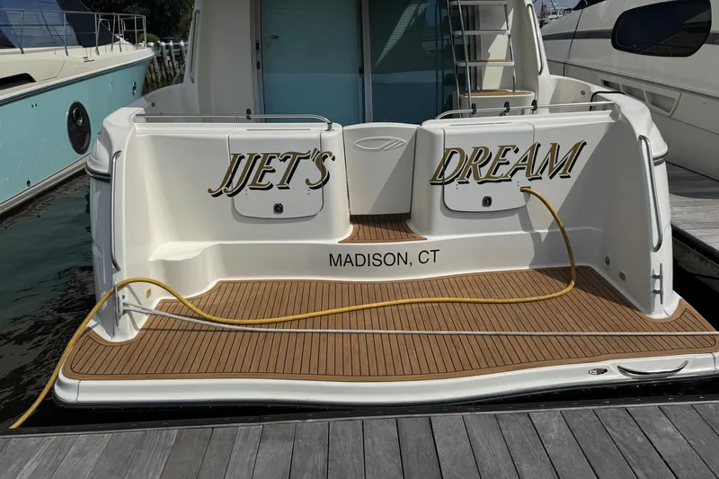 Jjetsdream Yacht Photos Pics 1999 Maxum 4600 SCB yacht named "Jet's Dream" docked in Madison, CT.