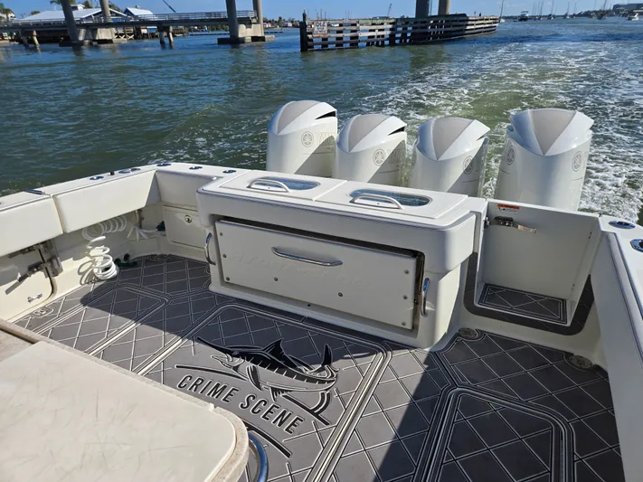  Yacht Photos Pics HCB 42 Siesta 2017 boat with four engines on the water.