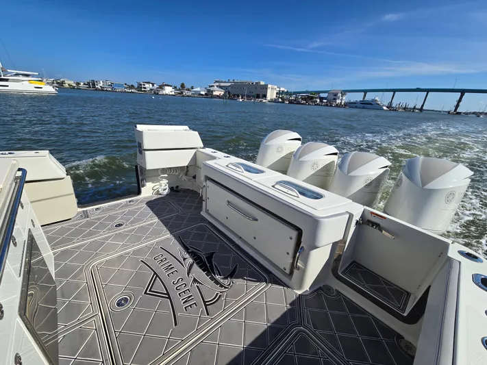  Yacht Photos Pics HCB 42 Siesta 2017 boat on water with four engines.