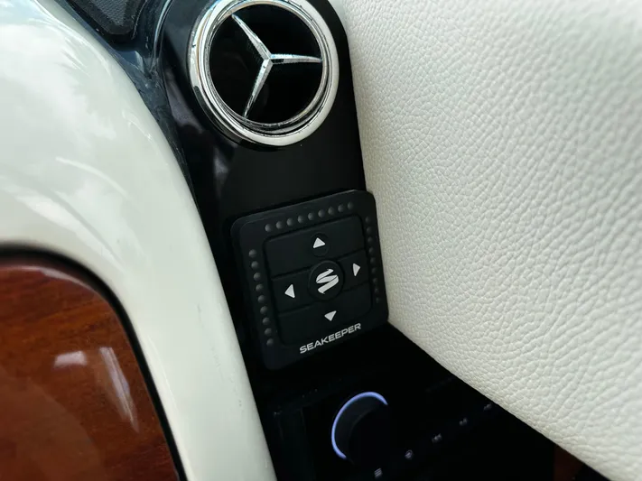  Yacht Photos Pics Control panel on 2023 Chris-Craft Launch 31 GT boat, featuring Seakeeper stabilizer.