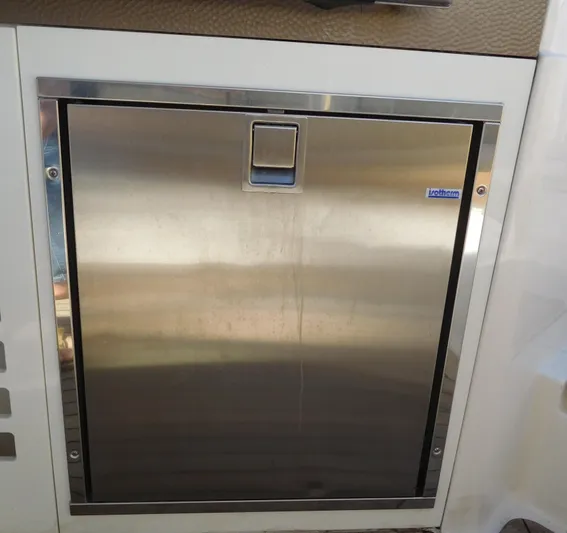  Yacht Photos Pics Stainless steel compartment on 2015 Sea Ray 350 SLX boat.