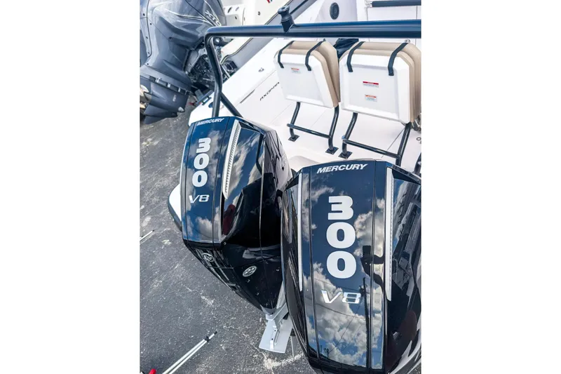  Yacht Photos Pics 2024 Axopar 37XC CROSS CABIN with dual Mercury 300 V8 engines.