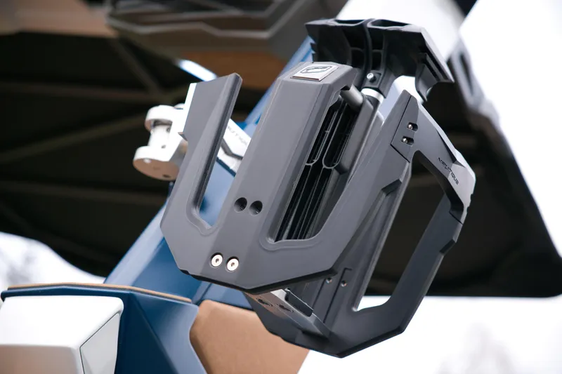  Yacht Photos Pics 2024 Nautique Super Air Nautique G23 Paragon wakeboard rack close-up.