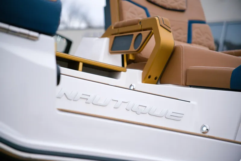 Yacht Photos Pics 2024 Nautique Super Air Nautique G23 Paragon interior detail with luxurious seating.