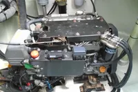 Leopard 45 2017 engine compartment with visible components and wiring.