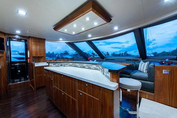 Obsession Yacht Photos Pics Galley Looking Forward
