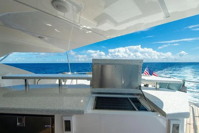 Obsession Yacht Photos Pics Boat Deck Grill
