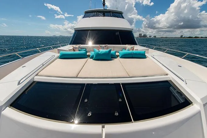 Obsession Yacht Photos Pics Bow Sunpad