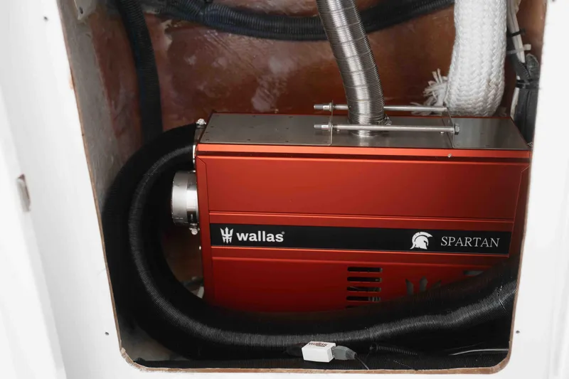  Yacht Photos Pics Wallas Spartan heater in 2008 Sea Ray 38 Sundancer boat compartment.