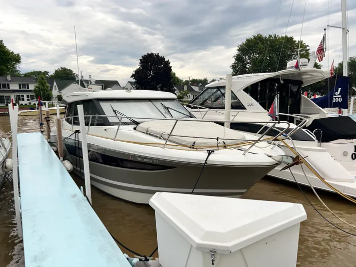  Yacht Photos Pics 2017 Jeanneau NC11 Port Side Bow View at Dock in Vermilion Ohio