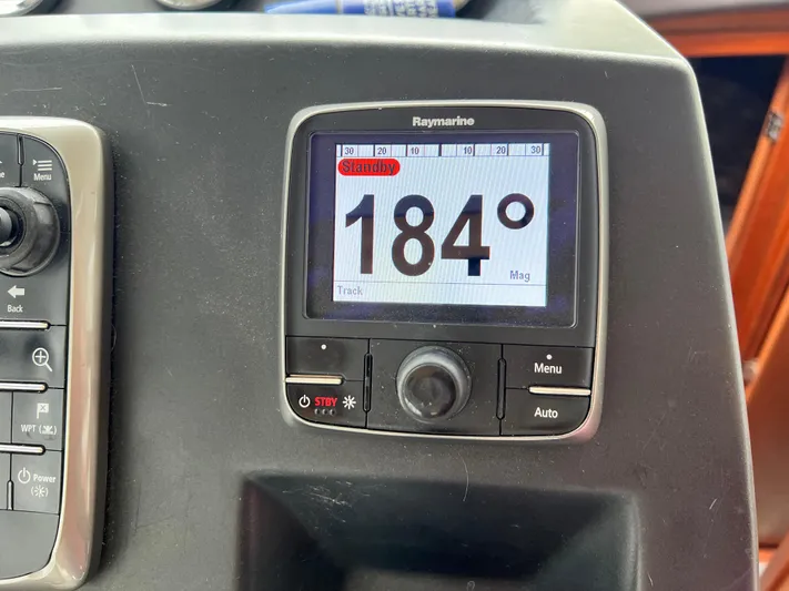  Yacht Photos Pics Raymarine display showing 184&deg; on Jeanneau NC11, 2017 model.