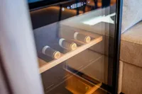 Wine cooler in 2025 Super Lauwersmeer SLX54 yacht interior.