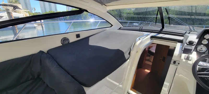  Yacht Photos Pics Interior view of 2013 Azimut Atlantis 44 yacht, featuring sleek design and comfortable seating.