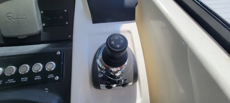  Yacht Photos Pics Joystick control on 2013 Azimut Atlantis 44 yacht dashboard.