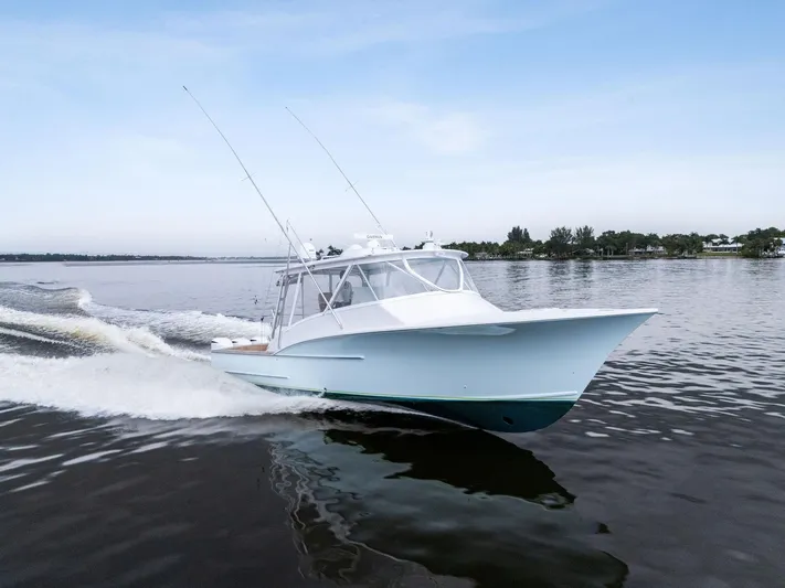 How Bout It Yacht Photos Pics 2017 Custom Carolina 43 Cinco Boatworks Express cruising on calm waters.