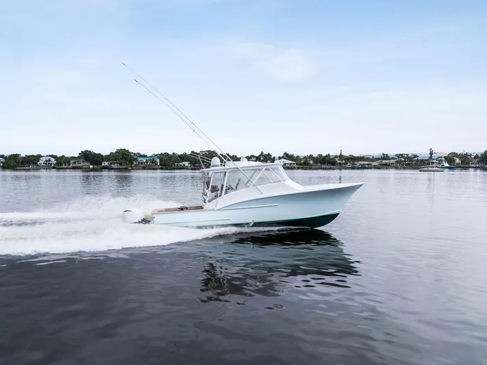 How Bout It Yacht Photos Pics 2017 Custom Carolina 43 Cinco Boatworks Express cruising on calm waters.