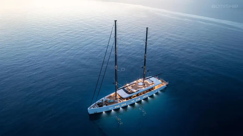 Adri Yacht Photos Pics aerial sunset 2