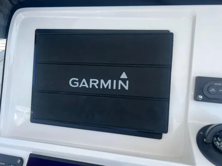  Yacht Photos Pics Garmin navigation system on 2019 Intrepid 407 Cuddy boat.