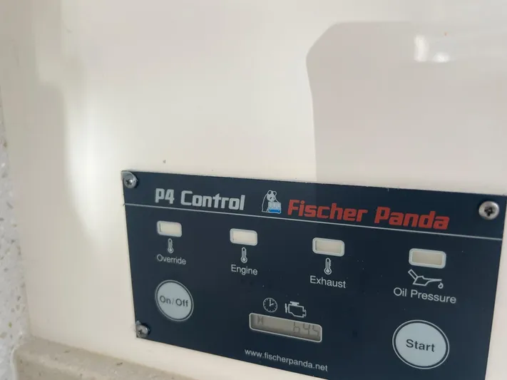  Yacht Photos Pics Fischer Panda P4 Control panel on a 2019 Intrepid 407 Cuddy boat.