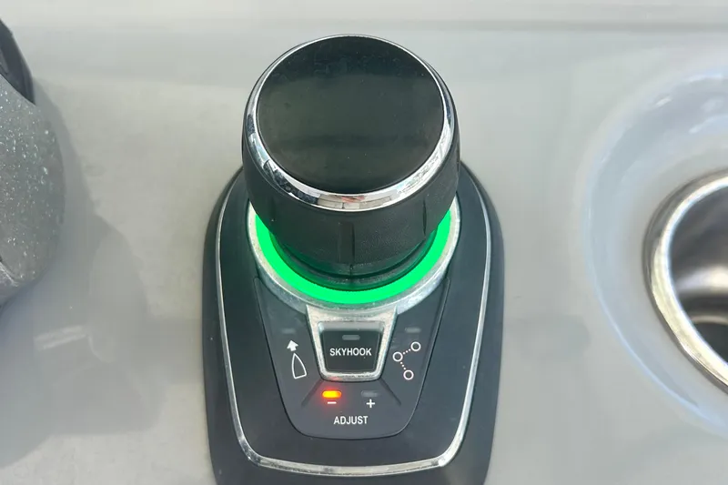  Yacht Photos Pics Joystick control on 2017 Boston Whaler 330 Outrage boat dashboard.