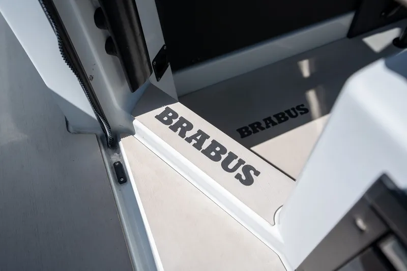 Kraken Yacht Photos Pics Axopar SHADOW 900ST 2023 with Brabus branding on the step.