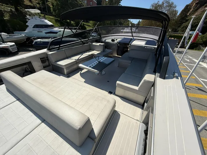  Yacht Photos Pics Luxurious 2019 VanDutch 55 yacht with spacious seating and sleek design.