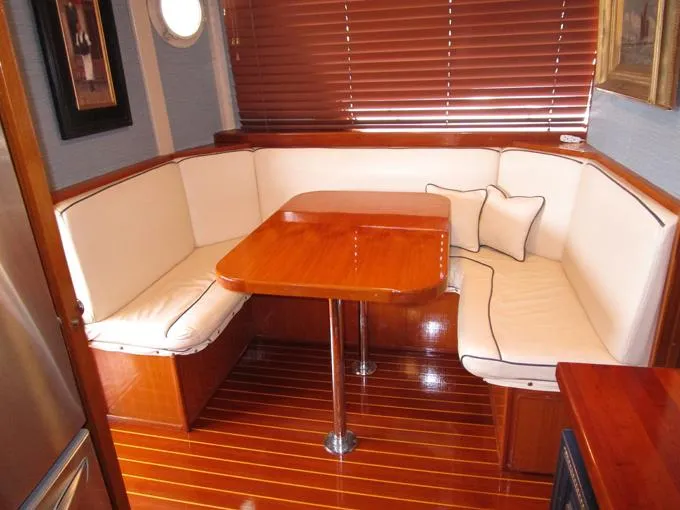 My Alibi Yacht Photos Pics Galley dinette