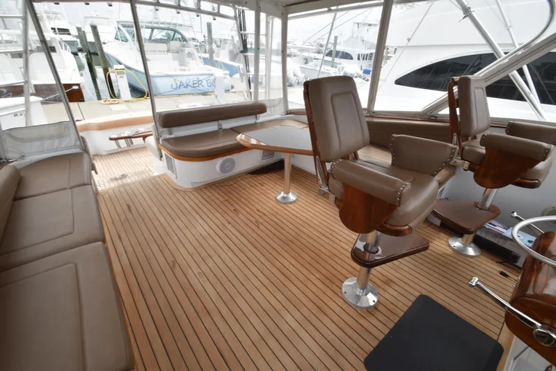 Close Call Yacht Photos Pics Helm Deck Looking Aft