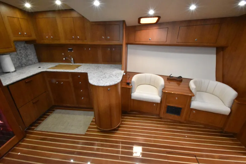 Close Call Yacht Photos Pics Port Side Galley